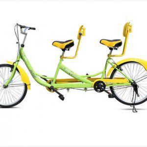 2인용 자전거 그린 옐로우 2인승 4명 가족 커플 오위트 동승 커플러 택시 투어링 바이크 한강 성인 고배