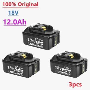 충전식 교체  이온 배터리 Makita 호환 BL1880 BL1830 A 3A 장착 18V 12Ah 12000mAh