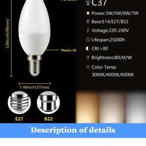 공장등공장 직접 LED 전구 캔들 램프 MR16 G45 GU10 AC220V 저전력 3W-7W  루멘 스트로브 없음 연구 부엌에