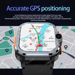 PGD SmartWatch 4G LTE GPS Wifi SIM 카드 NFC 듀얼 카메라 견고한 1664G ROM 저장 Google Play 심박수 And