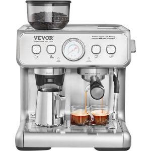 VEVOR 에스프레소 머신 그라인더 15 Bar Semi 자동 커피 메이커 커피머신 드롱기 가정용 일리 126518767667