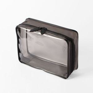 사각 투명 파우치 지퍼백 미니파우 이너백 방수 다용도 가방 화장품