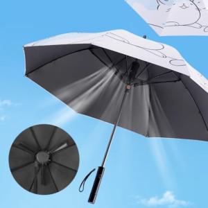 선풍기 우산 독일 풍력 쿨러 자외선 차단 양산 usb 충전
