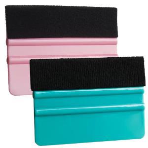 AxiyanX Vinyl Wrap Tools,2Pack Squeegee for Pink and Teal,Window Tint Squeegee,Felt Squeegee,Plastic