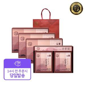 [빠른배송][농협홍삼] 순홍삼 (50ml*30포) 4세트+쇼핑백 4개