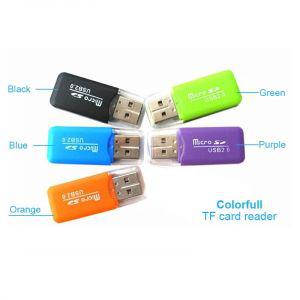 블랙박스리더기 휴대용 다채로운 고속 USB 2.0 마이크로 SD T-Flash TF 메모리 카드 리더 트랜스플래시-USB