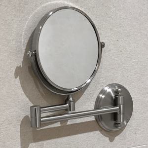 에브리윅 무타공 면도거울 붙이는 면도경 원형 면도 욕실 거울 샤워실 목욕탕