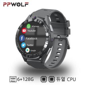 PPWOLF 4G LTE 안드로이드 스마트 워치 6128G 듀얼 CPU SIM 카드 슬롯 와이파이 구글 플레이 스토어 앱 다