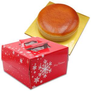 크리스마스케이크상자2호+금색하판50개 세트/케익박스
