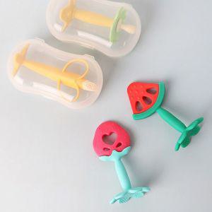 고품질 치아발육기세트 바나나치발기 아기 국민 실리콘장난감