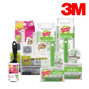 3M 스카치브라이트 테이프 클리너 돌돌이 리필 청소 먼지 머리카락 동물털