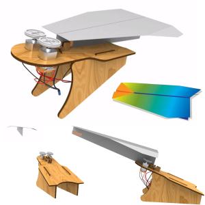 종이 비행기 발사대 과학 실험 DIY 만들기 교구 키트