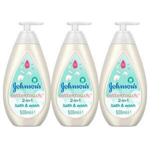 존슨즈 베이비 코튼터치 배스 젤 500ml 3개 JOHNSONS Baby Cottontouch Bath & Wash Gel