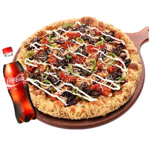 [피자마루] 스테이크불갈비 피자 + 콜라 1.25L