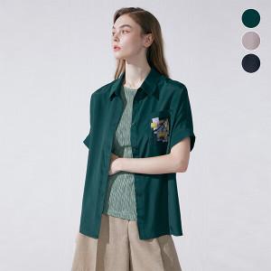 홈쇼핑 인기 썸머 아트웍 셔츠 자켓+솔리브리스 세트