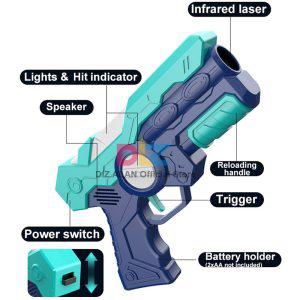 수정탄 젤리탄 총 에어소프트건 어린이용 레이저 태그 장난감 전기 적외선 전투 게임 무기 권총 선물 남아