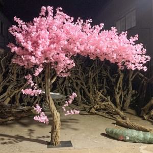 분홍색 인조 벚꽃 나무 가게 술집 대형 장식 매장 일식 소품 조화 인테리어