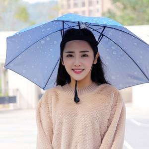 모자우산 머리에 쓰는 우산 낚시 햇빛가리개