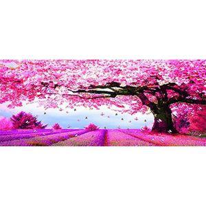 보석십자수 3D 원형 벚꽃나무 풍경보석십자수 50x110