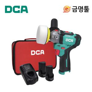 DCA ADSP75EK 충전폴리셔 12V 2.0AH BL모터 2단 속도조절 무선 광택기 차량 흠집 제거