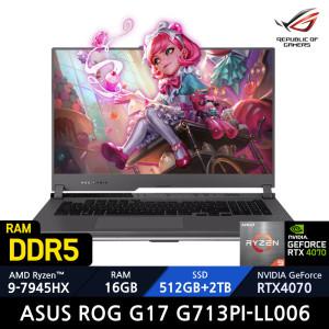 ASUS ROG G17 G713PI-LL006/SSD 2TB 추가 /+정품백팩_마우스증정