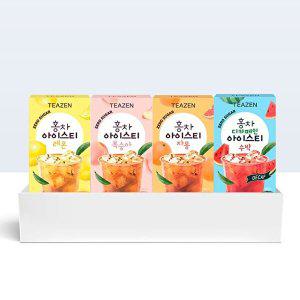 [티젠]티젠 홍차 아이스티 40스틱 세트 (수박+복숭아+레몬+자몽)