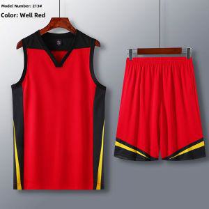 농구유니폼 농구복 져지 바지 나시 티셔츠 반티 맞춤형 스포츠 훈련 브이넥 컬러 블로킹 농구 저지독특한