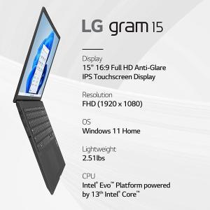 LG gram 15.6인치 경량 노트북 인텔 13세대 코어 i7 윈도우 11 홈 16GB RAM 512GB SSD 블랙