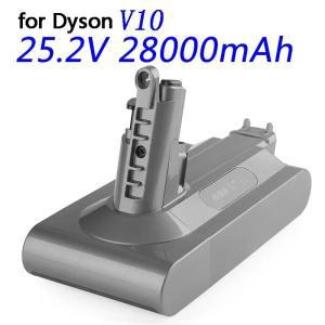 다이슨 V10 앱솔루트 코드 프리 진공 청소기 교체 배터리, 다이슨 V10 배터리, 25.2V, 28000mAh, 2024 신제