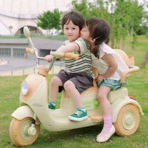 셀_어린이 전기차 자동차 전동차 전기 오토바이 남녀 장난감 차는 2인승 아기 원격 충전 배터리 유모차를