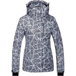 Wantdo 여성용 방수 스키 자켓 방풍 프린트 완전 테이프 솔기 스노우 코트 기모 겨울