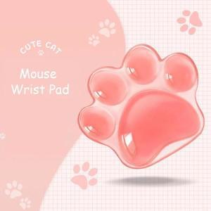 마우스손목받침대 마우 귀여운 컴포트 젤 컴퓨터 손 지지 쿠션 패드 만화 실리콘 고양이 발