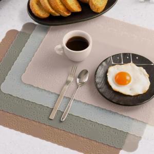 미끄럼방지 국산 북유럽 디자인 레이스 실리콘 무지 방수 식탁 테이블매트 깔개