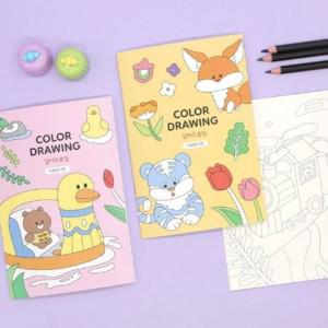 핑크풋 드로잉북 그림 색칠 어린이 미술놀이 랜덤