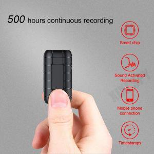 녹음기 미니 음성 활성화 디지털 녹음 장치 전문 사운드 딕타폰 오디오 마이크로 레코드 MP3 플레이어 500