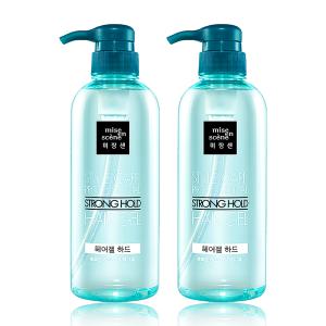 미쟝센 스타일케어 헤어젤 하드 500ml + 500ml 머리왁싱 남자헤어왁스