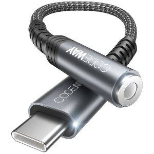 [코드웨이] USB C타입 to 3.5 이어폰 젠더 삼성 이어폰잭
