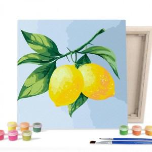 DIY 페인팅 그림 그리기 색칠하기 캔버스 레몬 25X25