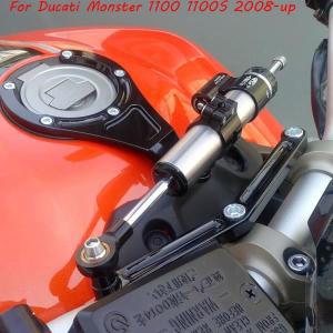 오토바이 수정 된 스티어링 댐퍼 안정기 장착 브래킷 지원 키트 Ducati Monster 696 795 796 200-up