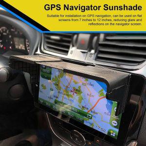 네비게이션 햇빛가리개 차량용 GPS 네비게이터 태양 쉐이드 눈부심 방지 바이저 커버 본넷 7 12인치 모니터