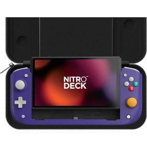 CRKD Nitro Deck 한정판 휴대용 케이스 - 닌텐도 스위치 및 OLED용 제로 스틱 드리프트가 있는 전문 데크 (