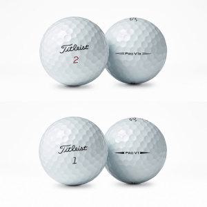 타이틀 리스트 PRO V1 / PRO V1X 혼합 화이트 A-급 10알