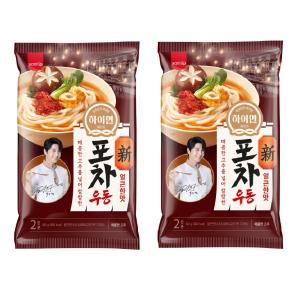 삼립 하이면 포차우동 얼큰한맛 424g 2인분 x2개 /가쓰오 완도김우동 장칼국수