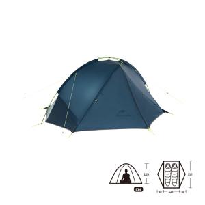 네이처하이크 초경량 캠핑 텐트 방수 NH17T180 2인용 네이비