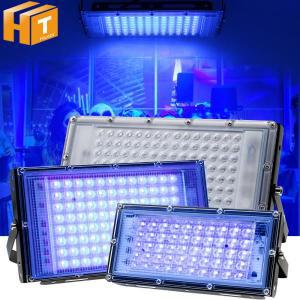 LED투광기 50W 100W UV 투광 조명 AC220V 395nm 400nm 자외선 형광 무대 램프, 바 댄스 파티 블랙 라이트용