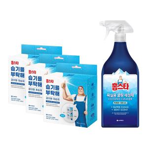 홈스타 습기를 부탁해 걸이형 30g 4개입, 3개+홈스타 쿨링민트 욕실용세정제 500ml, 1개