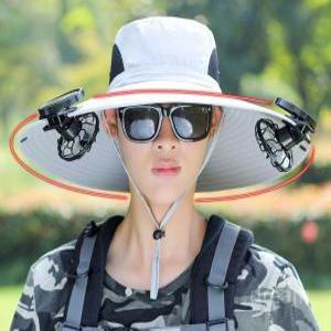 태양열선풍기 휴대용선풍기 모자선풍기