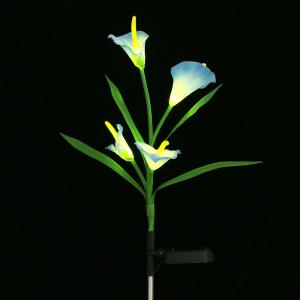 [오너클랜]HWA 태양광 정원등 LED 카라 블루 조화 정원 조명등