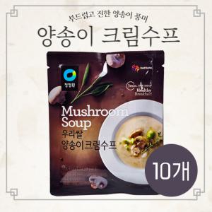 청정원 우리쌀 양송이크림수프 60g 10개