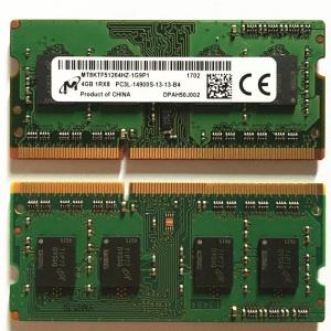 Micron DDR3 RAM 4GB 1866MHz 메모리 1Rx8 PC3L 14900S